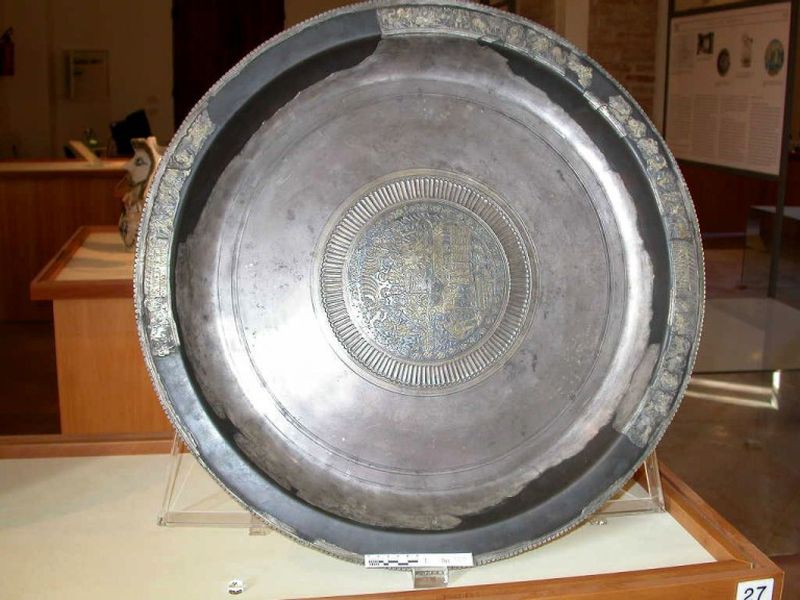 Piatto argenteo (missorium), IV sec. d.C.